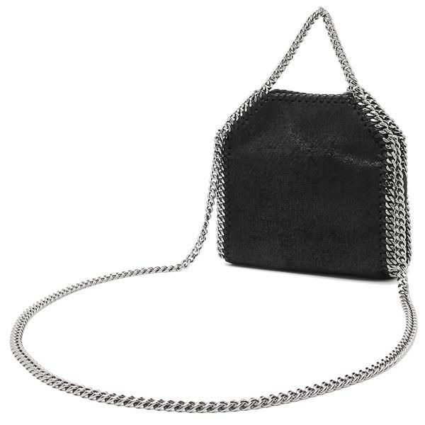 ステラマッカートニー STELLA McCARTNEY 391698 W9132 1000 TINY BELLA SHAGGY DEER FALABELLA ファラベラ タイニー エコレザー レディース ハンドバッグ BLACK 詳細画像