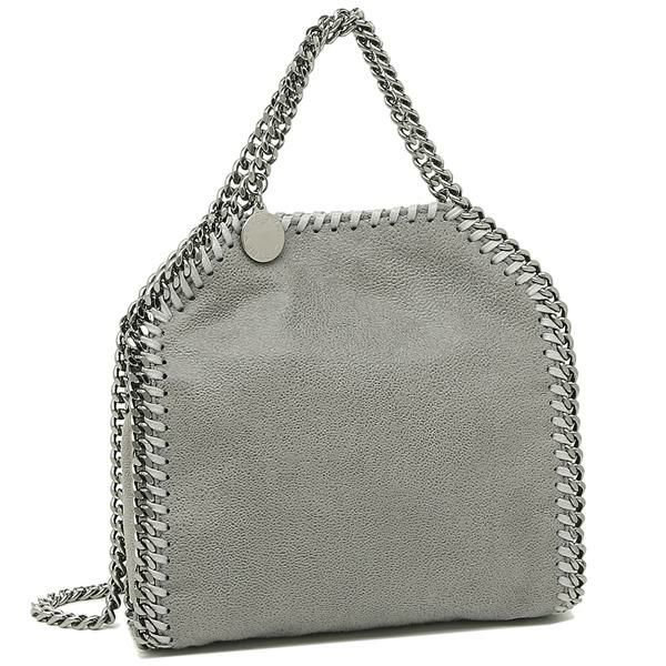 ステラマッカートニー STELLA McCARTNEY 391698 W9132 1220 TINY BELLA SHAGGY DEER FALABELLA ファラベラ タイニー エコレザー レディース ハンドバッグ LIGHT GREY