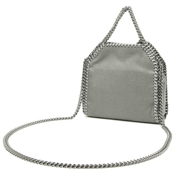 ステラマッカートニー STELLA McCARTNEY 391698 W9132 1220 TINY BELLA SHAGGY DEER FALABELLA ファラベラ タイニー エコレザー レディース ハンドバッグ LIGHT GREY 詳細画像