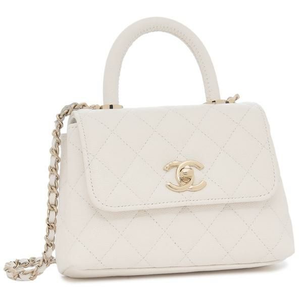 シャネル ハンドバッグ ショルダーバッグ マトラッセ CCマーク ミニバッグ ホワイト レディース CHANEL AP4244 B05061 10601 シャネル ハンドバッグ ショルダーバッグ マトラッセ CCマーク ミニバッグ ホワイト レディース CHANEL AP4244 B05061 10601