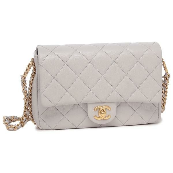 シャネル ショルダーバッグ マトラッセ CCマーク ミニバッグ ホワイト グレー レディース CHANEL AS3757 B21217 U1117 シャネル ショルダーバッグ マトラッセ CCマーク ミニバッグ ホワイト グレー レディース CHANEL AS3757 B21217 U1117
