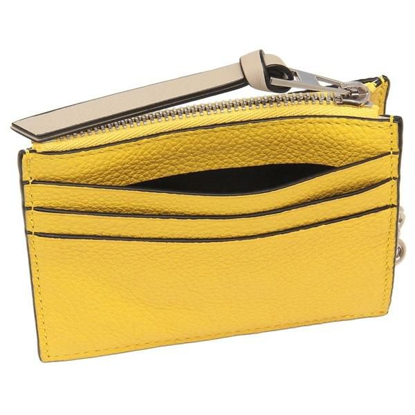 LOEWE 名刺入れ イエロー リボン イエロー（黄色）系 LOEWE(ロエベ) カードケース・名刺