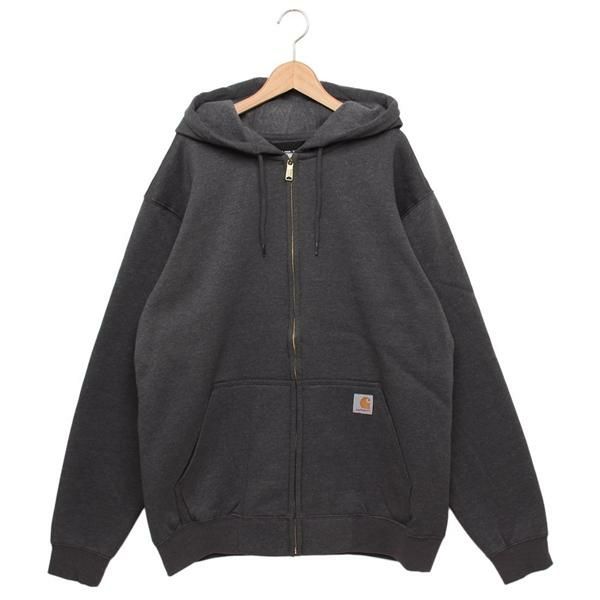 カーハート Carhartt パーカー フーディー ルーズフィット ミッドウエイト フルジップ スウェット チャコール メンズ K122 026 M カーハート Carhartt パーカー フーディー ルーズフィット ミッドウエイト フルジップ スウェット チャコール メンズ K122 026 M
