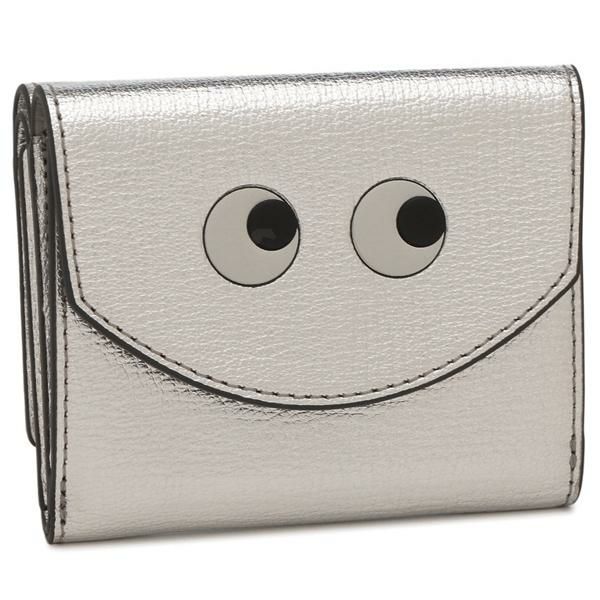 アニヤハインドマーチ 三つ折り財布 アイズ ミニ シルバー レディース ANYA HINDMARCH 5050925195638 2025春夏新作 アニヤハインドマーチ 三つ折り財布 アイズ ミニ シルバー レディース ANYA HINDMARCH 5050925195638 2025春夏新作