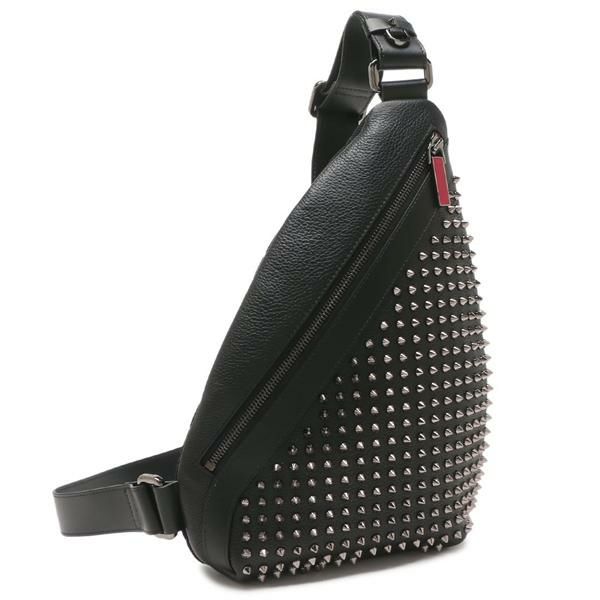 クリスチャンルブタン ボディバッグ ショルダーバッグ ファンキー ブラック メンズ Christian Louboutin 1255046 B078 2025秋冬新作 クリスチャンルブタン ボディバッグ ショルダーバッグ ファンキー ブラック メンズ Christian Louboutin 1255046 B078 2025秋冬新作