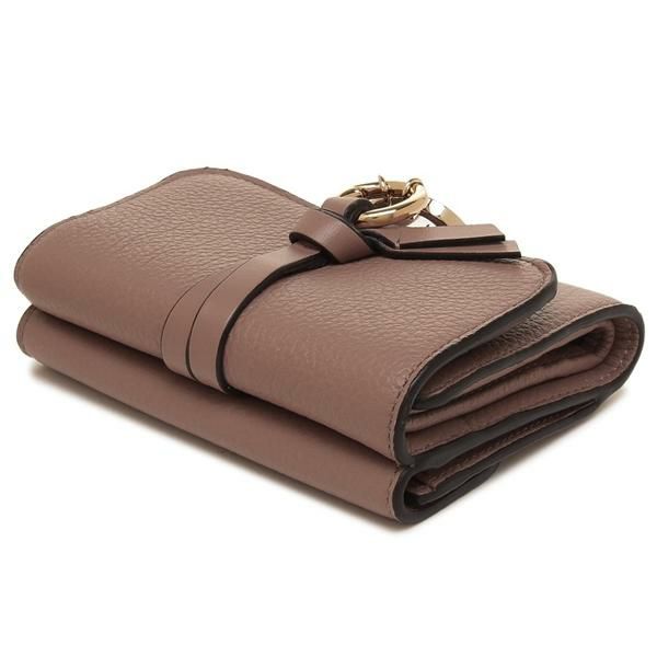 Chloe　三つ折り　財布　　ミニトリフォールドウォレット　ピンク　コンパクト Amazon | [クロエ] 財布(三つ折り財布) CHC21WP946 F57 セメント