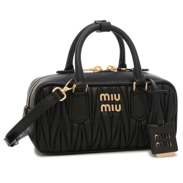ミュウミュウ ハンドバッグ ショルダーバッグ マテラッセ ブラック レディース MIU MIU 5BB142 AN88 F0002 VOON 2025秋冬新作 ミュウミュウ ハンドバッグ ショルダーバッグ マテラッセ ブラック レディース MIU MIU 5BB142 AN88 F0002 VOON 2025秋冬新作