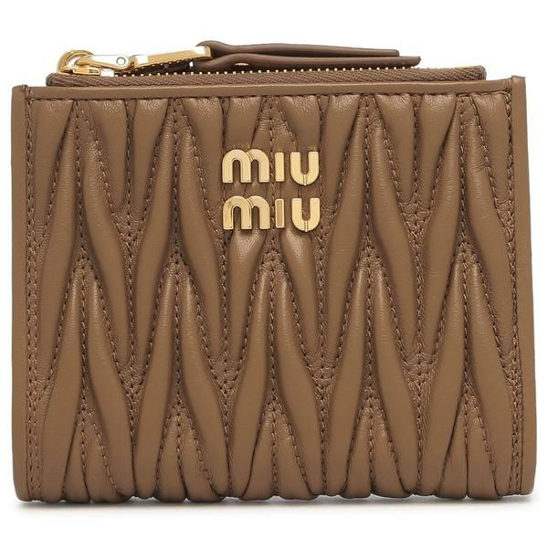 ミュウ ミュウ Miu Miu MATELASSE マテラッセ 二つ折り財布 財布
