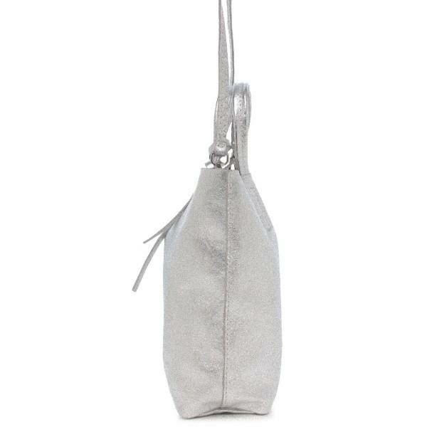 マーロン ハンドバッグ ショルダーバッグ シルバー レディース MARLON