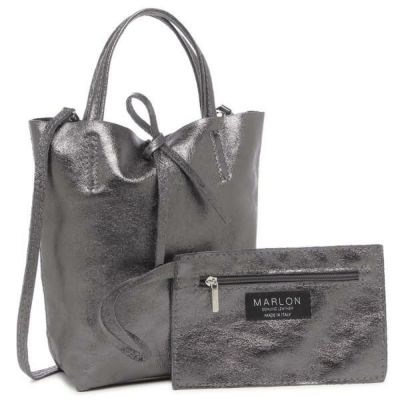 マーロン トートバッグ シルバー レディース MARLON BS0002 L001 A4