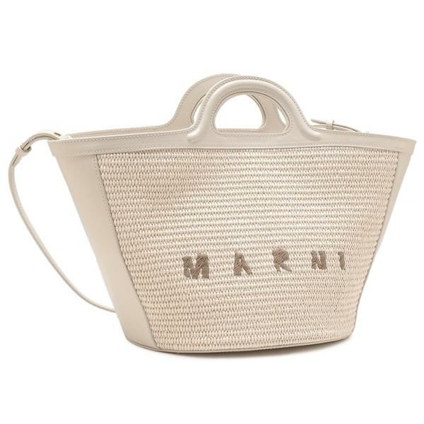 マルニ ハンドバッグ かごバッグ トロピカリア 2WAY ショルダーバッグ ホワイト レディース MARNI BMMP0068Q0 P3860 00W12 2025秋冬新作 マルニ ハンドバッグ かごバッグ トロピカリア 2WAY ショルダーバッグ ホワイト レディース MARNI BMMP0068Q0 P3860 00W12 2025秋冬新作