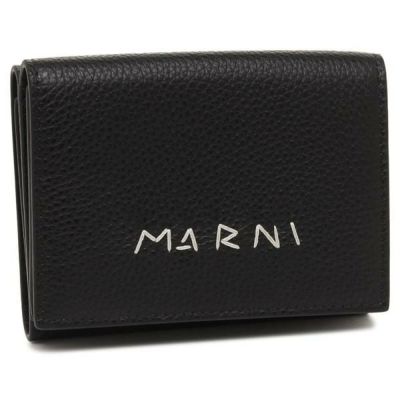 マルニ 三つ折り財布 ブラック レディース MARNI PFMO0124U0
