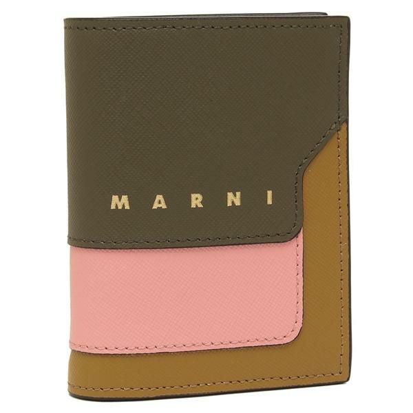 マルニ 二つ折り財布 ブラウン ピンク レディース MARNI PFMOQ14U28 LV520 ZO957 2025秋冬新作 マルチカラー マルニ 二つ折り財布 ブラウン ピンク レディース MARNI PFMOQ14U28 LV520 ZO957 2025秋冬新作 マルチカラー