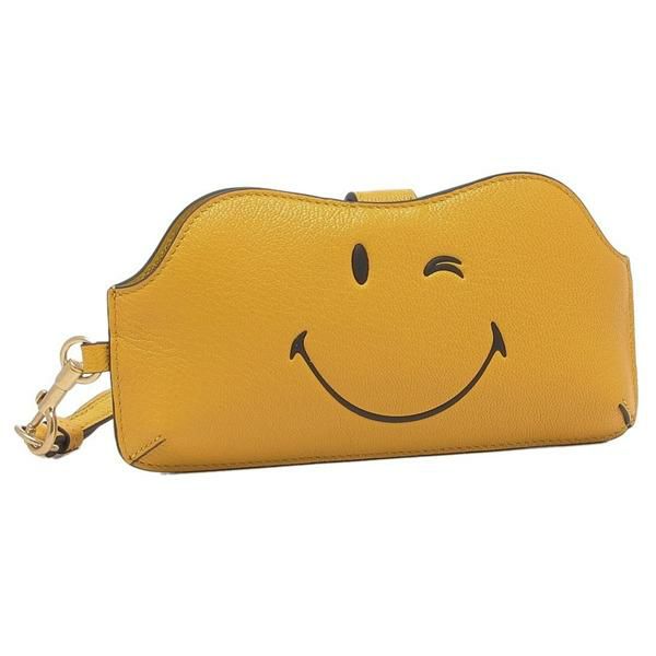 アニヤハインドマーチ メガネケース ウィンク サングラスホルダー ストラップ付き イエロー レディース ANYA HINDMARCH 5050925201803 アニヤハインドマーチ メガネケース ウィンク サングラスホルダー ストラップ付き イエロー レディース ANYA HINDMARCH 5050925201803