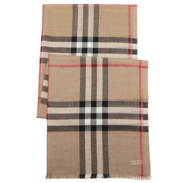 【Burberry】 スカーフ ベージュ チェック カシミアスカーフ (アーカイブベージュ) | Burberry
