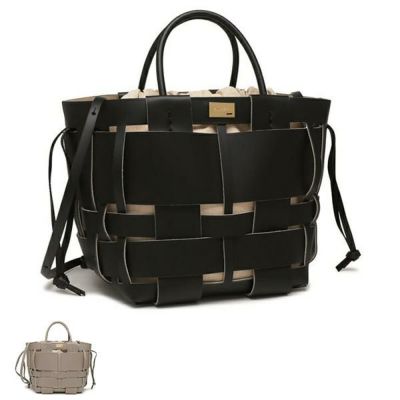 ザンケッティ ハンドバッグ ショルダーバッグ ミディショッパー レディース ZANCHETTI W MSH 736 MIDI SHOPPER 2WAY 巾着 カゴバッグ ザンケッティ ハンドバッグ ショルダーバッグ ミディショッパー