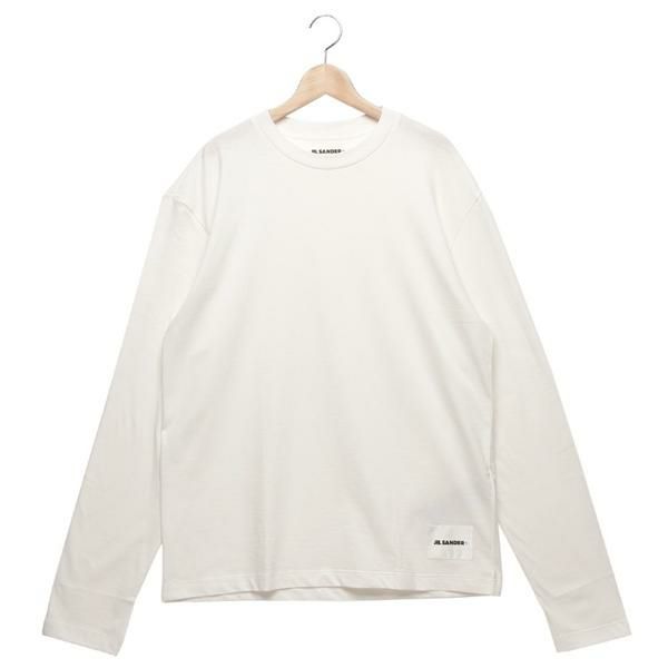 ジルサンダー Tシャツ カットソー オーガニックコットン ロングスリーブ ロングTシャツ ホワイト メンズ JIL SANDER J47GC0002 JTN254 000 2025秋冬新作 ジルサンダー Tシャツ カットソー オーガニックコットン ロングスリーブ ロングTシャツ ホワイト メンズ JIL SANDER J47GC0002 JTN254 000 2025秋冬新作