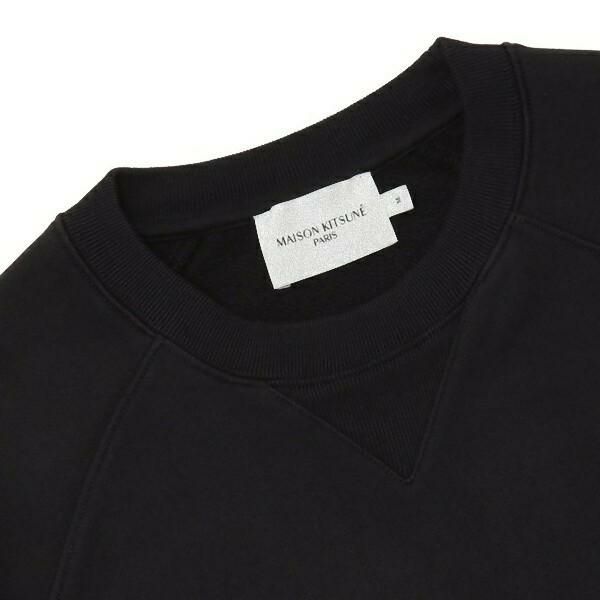 メゾンキツネ スウェット ボールドフォックスヘッド ブラック メンズ MAISON KITSUNE GM00333 KM0002 P199 メゾンキツネ スウェット ボールドフォックスヘッド ブラック メンズ
