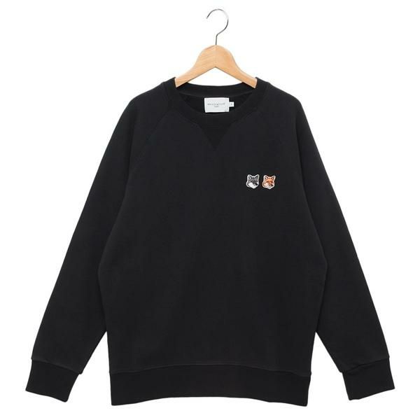 メゾンキツネ スウェット ダブルフォックスヘッド ブラック メンズ MAISON KITSUNE FM00358 KM0002 P195 2025秋冬新作 L メゾンキツネ スウェット ダブルフォックスヘッド ブラック メンズ MAISON KITSUNE FM00358 KM0002 P195 2025秋冬新作 L