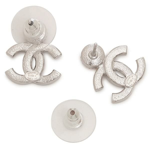 SB♡ Chanel ホワイトロゴピアス ココマーク ピアス[A88429 Y02003 Z2800] Cocomark Earrings