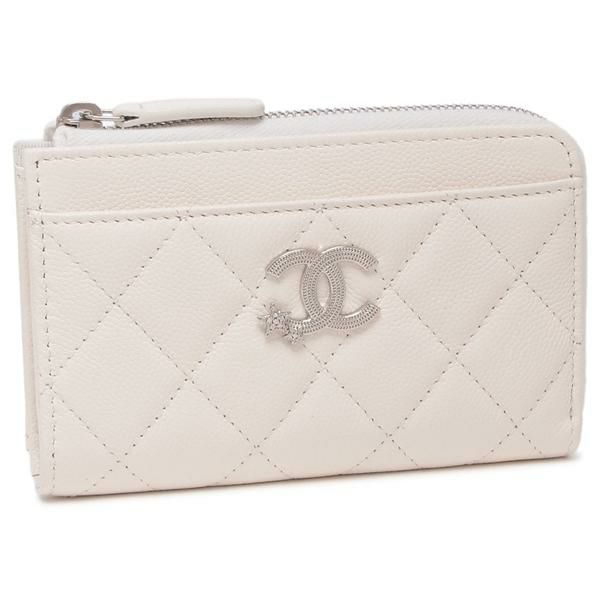 シャネル カードケース フラグメントケース マトラッセ ココマーク CCマーク スター ホワイト レディース CHANEL AP3732 B21489 10601 シャネル カードケース フラグメントケース マトラッセ ココマーク CCマーク スター ホワイト レディース CHANEL AP3732 B21489 10601