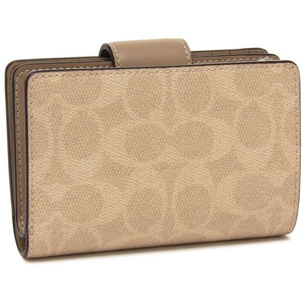 コーチ アウトレット 二つ折り財布 シグネチャー ミディアム コーナー