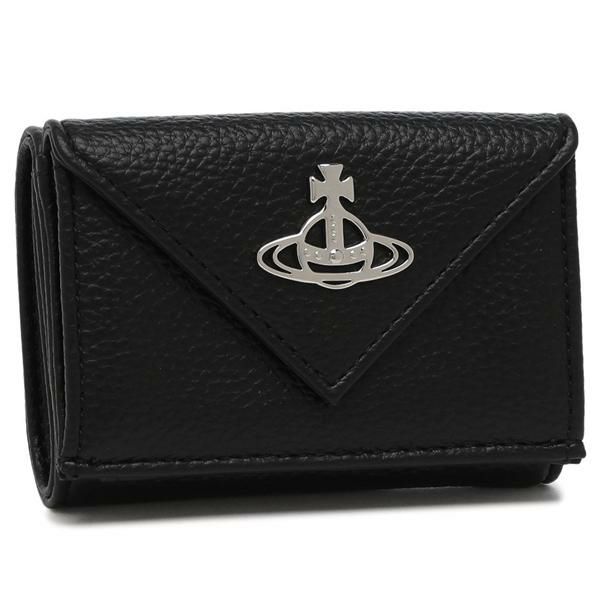ヴィヴィアンウエストウッド 三つ折り財布 ブラック レディース VIVIENNE WESTWOOD 5115002FW S000D N403 2025秋冬新作 ヴィヴィアンウエストウッド 三つ折り財布 ブラック レディース VIVIENNE WESTWOOD 5115002FW S000D N403 2025秋冬新作