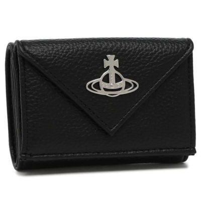 【美品譲渡】 三つ折り財布 ブラック BVFDE Vivienne Westwood ヴィヴィアンウエストウッド 三つ折り財布