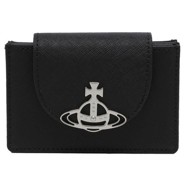 ヴィヴィアンウエストウッド カードケース サフィアーノ ブラック