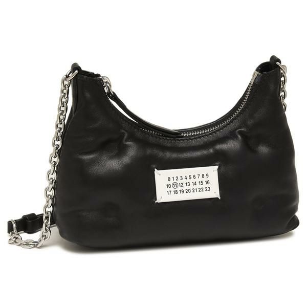メゾンマルジェラ ショルダーバッグ グラムスラム ホーボー マイクロ ブラック レディース Maison Margiela SB1WG0021 P4300 T8013 2025秋冬新作 メゾンマルジェラ ショルダーバッグ グラムスラム ホーボー マイクロ ブラック レディース Maison Margiela SB1WG0021 P4300 T8013 2025秋冬新作