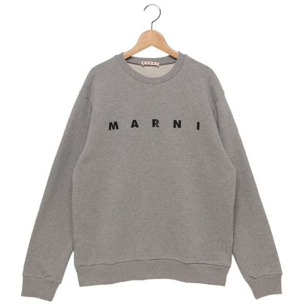 マルニ 子供服 スウェット ロゴプリント グレー キッズ MARNI
