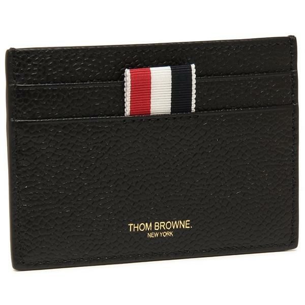 トムブラウン カードケース THOM BROWNE ペブルグレイン ダブル カードホルダー グログランループ メンズ FAW035A 00198 001 ブラック トムブラウン カードケース THOM BROWNE ペブルグレイン ダブル カードホルダー グログランループ メンズ FAW035A 00198 001 ブラック