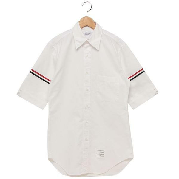 トムブラウン シャツ THOM BROWNE クラシックフィット ショートスリーブ オックスフォード シャツ ホワイト メンズ MWS242A F0313 100 L トムブラウン シャツ THOM BROWNE クラシックフィット ショートスリーブ オックスフォード シャツ ホワイト メンズ MWS242A F0313 100 L
