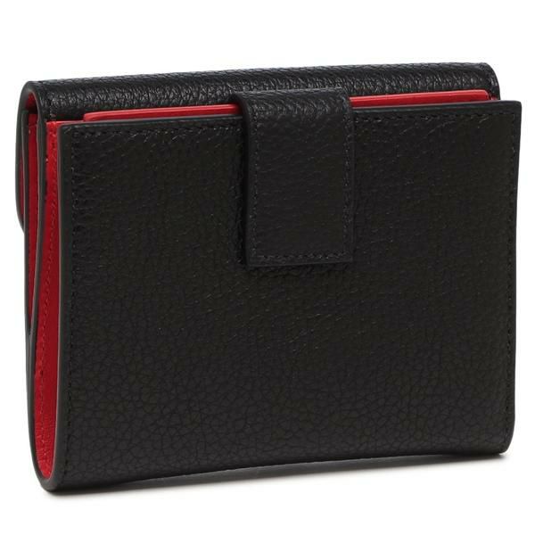 FERRAGAMOフェラガモ長財布二つ折り財布 ダブルガンチーニ ブラックレッド フェラガモ 二つ折り財布 ダブル ガンチーニ バイカラー