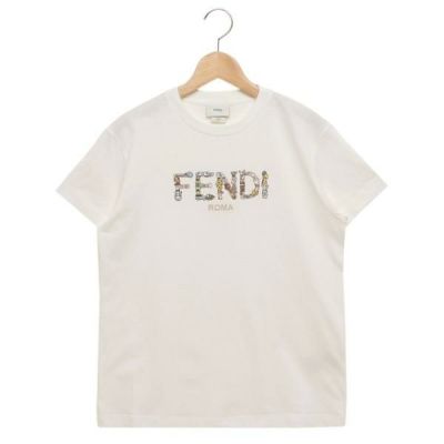 フェンディ Tシャツ カットソー ガールズ レディース ホワイト