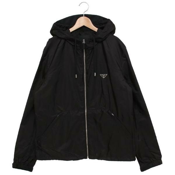 プラダ ジャケット リナイロン トライアングルロゴ ブラック メンズ PRADA SGC220 1WQ9 F0002 S231 2025秋冬新作 50 プラダ ジャケット リナイロン トライアングルロゴ ブラック メンズ PRADA SGC220 1WQ9 F0002 S231 2025秋冬新作 50
