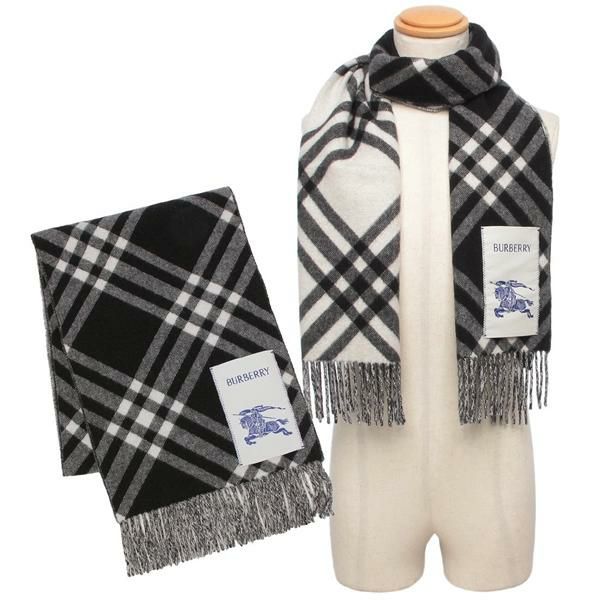 バーバリー スカーフ マフラー カシミア チェック ブラック グレー メンズ レディース ユニセックス BURBERRY 8099650 A1189 2025秋冬新作 バーバリー スカーフ マフラー カシミア チェック ブラック グレー メンズ レディース ユニセックス BURBERRY 8099650 A1189 2025秋冬新作