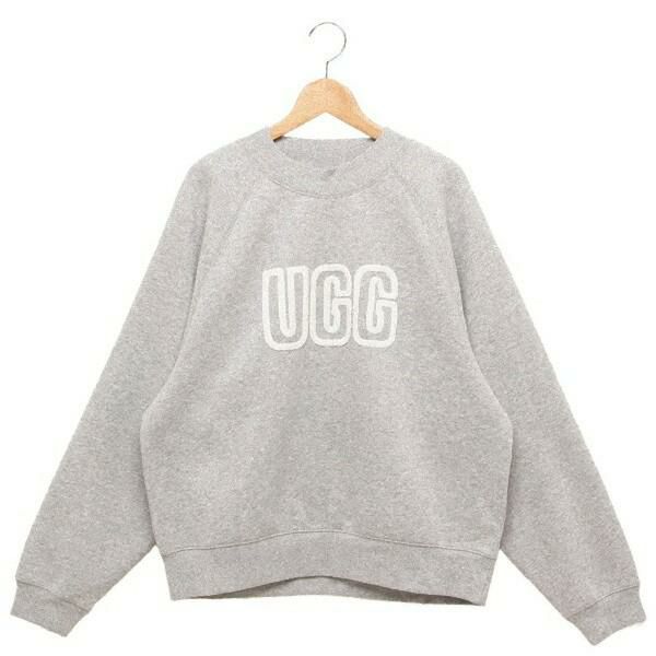 UGG アグ スウェット UGG ロゴ クルーネック スウェット グレー