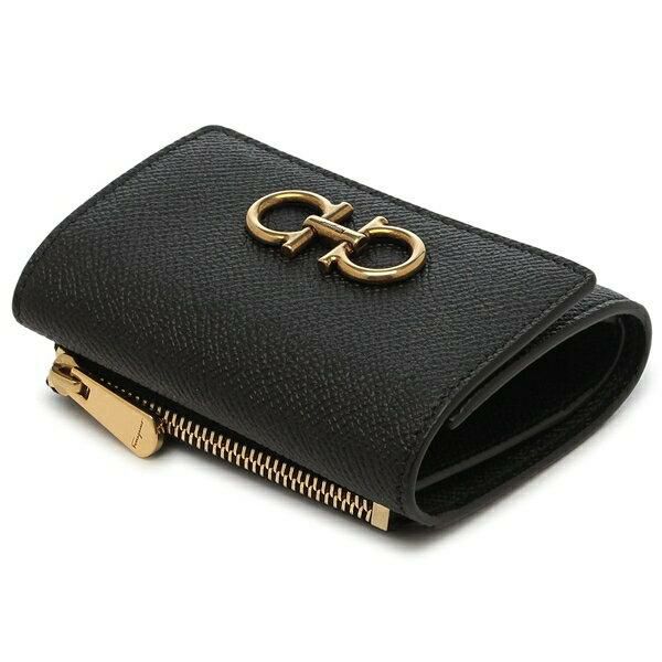 フェラガモ　ウォレット FERRAGAMO 【美品】フェラガモ 財布 三つ折り ミニウォレット