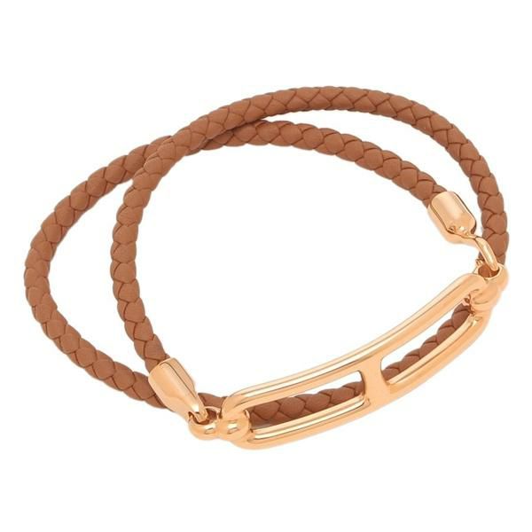 エルメス ルリ ダブル ドゥブル トゥール ゴールド レディース HERMES H071727F0 37 ブレスレット ブラウン メンズ エルメス ルリ ダブル ドゥブル トゥール ゴールド レディース HERMES H071727F0 37 ブレスレット ブラウン メンズ