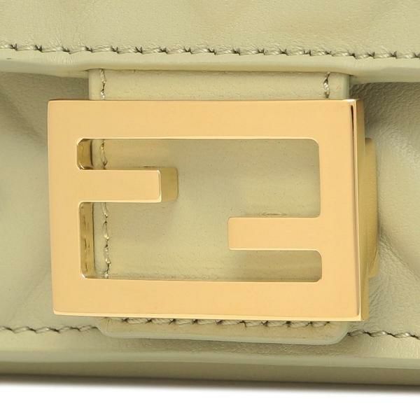 フェンディ 三つ折り財布 バゲット マイクロ FFロゴ ミニ財布 カーキ