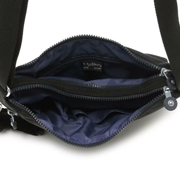 キプリング ショルダーバッグ KIPLING アルバー 特別カラー ブラック ブルー レディース ALVAR K13335 0NO キプリング ショルダーバッグ KIPLING アルバー 特別カラー ブラック