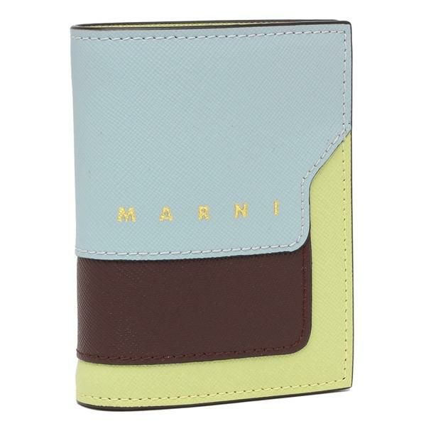 マルニ 二つ折り財布 ブルー ブラウン グリーン マルチカラー レディース MARNI PFMOQ14U28 LV520 ZO996 2025秋冬新作 マルニ 二つ折り財布 ブルー ブラウン グリーン マルチカラー レディース MARNI PFMOQ14U28 LV520 ZO996 2025秋冬新作