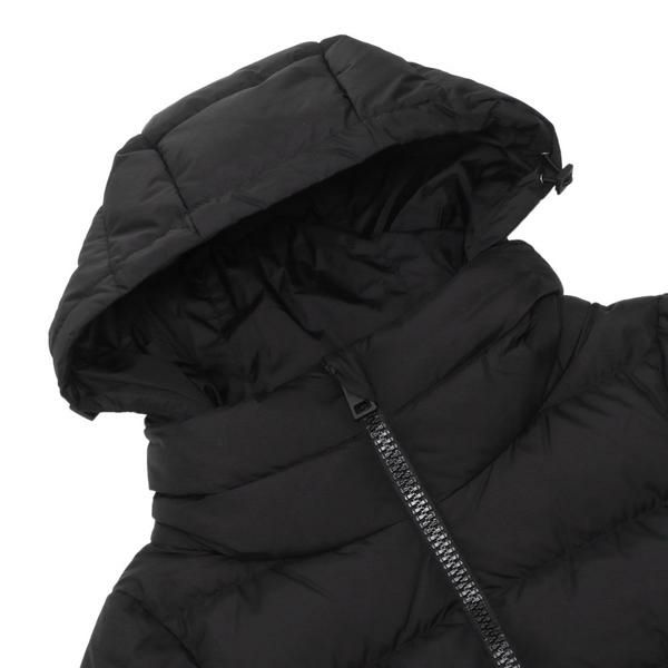 美品 ヘルノ ダウンジャケット 2way ブラック 120 ヘルノ ダウンジャケット コート ナイロンシャモニー Aシェイプ POLAR