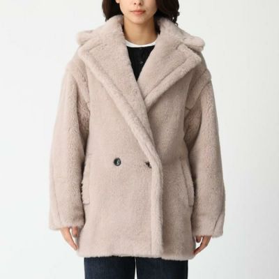 マックスマーラ コート テディ Max Mara ブラウン レディース Max Mara