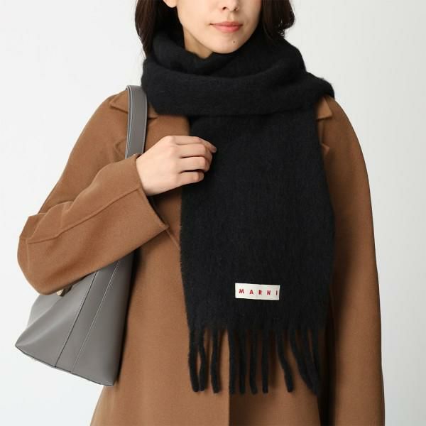マルニ　マフラー マルニ マフラー ブラック メンズ レディース ユニセックス MARNI