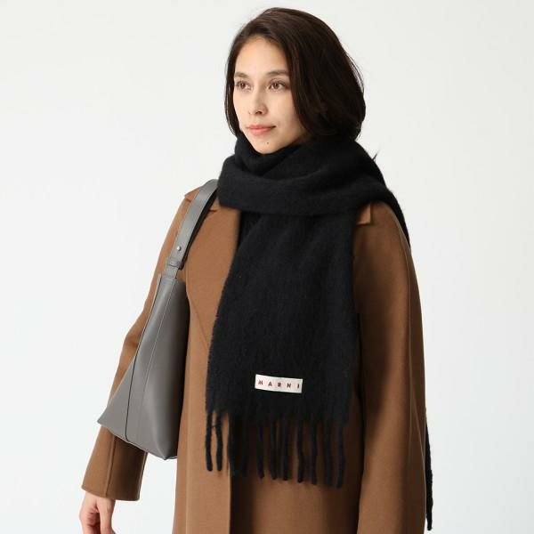 マルニ マフラー ブラック メンズ レディース ユニセックス MARNI