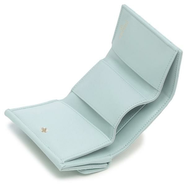 シャネル 三つ折り財布 マトラッセ ミニ財布 CCマーク ココマーク ブルー レディース CHANEL AP0230 B10583 U3647 シャネル 三つ折り財布 マトラッセ ミニ財布 CCマーク ココマーク