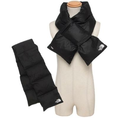 ザノースフェイス マフラー ダウンマフラー ブラック メンズ