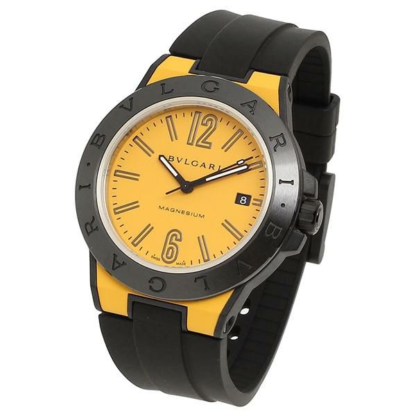 ブルガリ 時計 BVLGARI DG41C10SMCVD ディアゴノマグネシウム 自動巻き 100Ｍ防水 メンズ腕時計 ウォッチ イエロー/ブラック 詳細画像